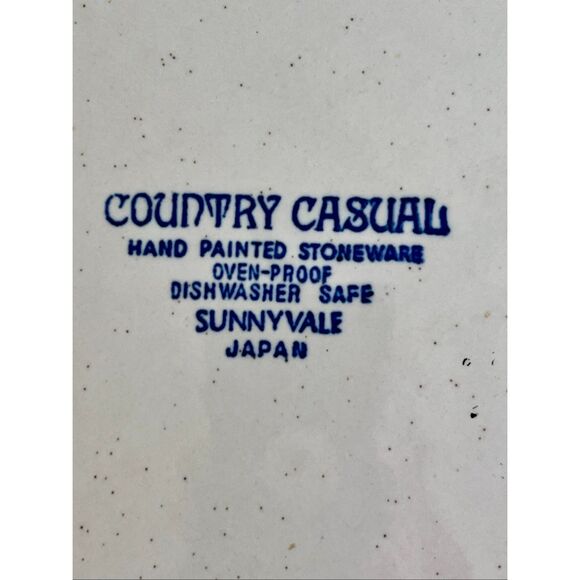 4 Country Casual Stoneware Sunnyvale Chop Plate Round Platter 12" Japan - Picture 3 of 3